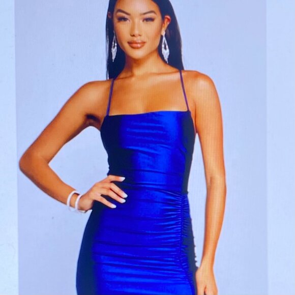 WINDSOR NAVY BLUE CPCKTAIL/PROM DRESS MED - Picture 1 of 4